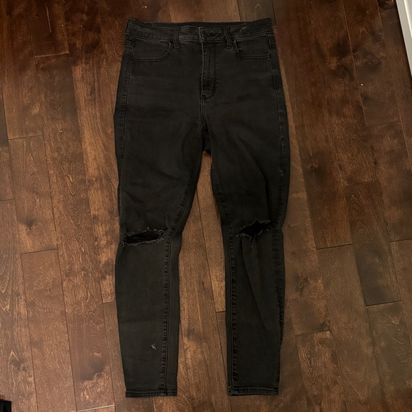 American Eagle Outfitters Black Stretch Skinny Jeans - Picture 2 of 4